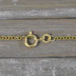 Goldkette als Erbskette in Gelbgold 333 / 8K, 100 cm lang, 2 mm breit, Gewicht ca. 8.8 g.
