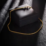 Goldkette als Bingokette in Gelbgold 585 / 14K, 70 cm lang, 1,8 mm breit, Gewicht ca. 13.6 g.