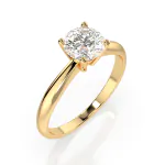 0,40 Karat Diamant Verlobungsring mit 1 Diamanten, Gelbgold 585 / 14K