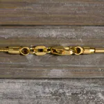 Goldkette als Tondakette in Gelbgold 585 / 14K, 42 cm lang, 1,2 mm breit, Gewicht ca. 6.1 g.