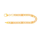 Armband als Fantasiekette in Gelbgold 333 / 8 K, 21,5 cm lang, 5,2mm breit, Gewicht ca. 4.6 g.