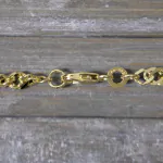 Goldkette als Singapurkette in Gelbgold 333 / 8K, 36 cm lang, 3,4 mm breit, Gewicht ca. 6.2 g.