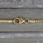 Goldkette als Bingokette in Gelbgold 585 / 14K, 75 cm lang, 1,5 mm breit, Gewicht ca. 11.6 g.