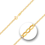 Goldkette als Erbskette in Gelbgold 585 / 14K, 70 cm lang, 2,5 mm breit, Gewicht ca. 13.2 g.