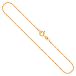 Goldkette als Ankerkette rund in Gelbgold 333 / 8K, 50 cm lang, 1,5 mm breit, Gewicht ca. 2.8 g.