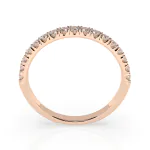 0,34 Karat Diamant Verlobungsring mit 17 Diamanten, Rotgold 585 / 14K