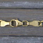 Goldkette als Fantasiekette in Gelbgold 585 / 14K, 55 cm lang, 3,5 mm Breit, Gewicht ca. 4.7 g.