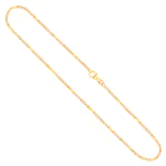 Goldkette als Panzerstegkette in Gelbgold 333 / 8K, 42 cm lang, 1,9 mm breit, Gewicht ca. 3 g.