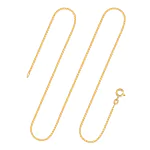 Goldkette als Venezianerkette in Gelbgold 333 / 8K, 42 cm lang, 1,2 mm breit, Gewicht ca. 3.5 g.