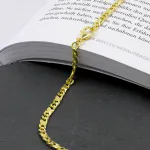 Armband als Dollarkette in Gelbgold 333 / 8 K, 20 cm lang, 3,7mm breit, Gewicht ca. 7,7 g.