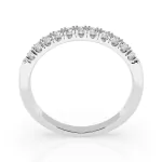 0,22 Karat Diamant Verlobungsring mit 11 Diamanten, Weißgold 585 / 14K