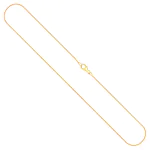 Goldkette als Schlangenkette in Gelbgold 750 / 18K, 42 cm lang, 0,8 mm breit, Gewicht ca. 2.8 g.