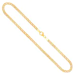Goldkette als Zwillingspanzerkette in Gelbgold 333 / 8K, 50 cm lang, 3,9 mm breit, Gewicht ca. 9.2 g.