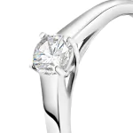 0,30 Karat Diamant Verlobungsring mit GIA Zertifikat, Weißgold 750 / 18K, Breite 1,7 mm,Weite 55 mm, Gewicht ca. 2.84 g.