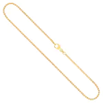 Goldkette als Venezianerkette in Gelbgold 585 / 14K, 40 cm lang, 1,8 mm breit, Gewicht ca. 9 g.