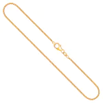 Goldkette als Panzerkette flach in Gelbgold 333 / 8K, 42 cm lang, 1,4 mm breit, Gewicht ca. 2.4 g.