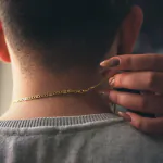 Goldkette als Fantasiekette in Gelbgold 375 / 9 Karat, 95 cm lang, 3.5 mm breit, Gewicht ca. 7.8 g.