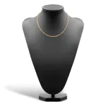 Goldkette als Venezianerkette rund geschlagen in Gelbgold 375 / 9K, 45 cm lang, 2,7 mm breit, Gewicht ca. 14.7 g.