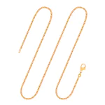 Goldkette als Königskette in Gelbgold 750 / 18K, 80 cm lang, 1,8 mm breit, Gewicht ca. 23.3 g.