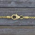 Armband als Zopfkette in Gelbgold 333 / 8 K, 18 cm lang, 1,7mm breit, Gewicht ca. 1.8 g.