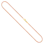 Goldkette als Zopfkette in Gelbgold 375 / 9K, 70 cm lang, 1,7 mm breit, Gewicht ca. 6.4 g.