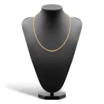 Goldkette als Kordelkette hohl in Gelbgold 333 / 8K, 50 cm lang, 3,8 mm breit, Gewicht ca. 8.3 g.