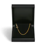 Goldkette als Panzerkette flach in Gelbgold 333 / 8K, 85 cm lang, 1,7 mm breit, Gewicht ca. 6.9 g.
