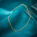Goldkette als Panzerstegkette in Gelbgold 333 / 8K, 42 cm lang, 1,9 mm breit, Gewicht ca. 3 g.