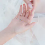 Diamant Anhänger Kreuz mit Öse Rotgold in 13.0 mm