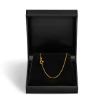 Goldkette als Ankerkette rund in Gelbgold 333 / 8K, 50 cm lang, 1,5 mm breit, Gewicht ca. 2.8 g.