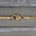 Goldkette als Bingokette in Gelbgold 585 / 14K, 80 cm lang, 1,5 mm breit, Gewicht ca. 12.4 g.