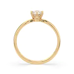 0,30 Karat Diamant Verlobungsring mit 1 Diamanten, Gelbgold 585 / 14K,