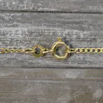 Goldkette als Figarokette diamantiert in Gelbgold 333 / 8K, 85 cm lang, 1,9 mm breit, Gewicht ca. 5.6 g.