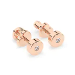 0,04 Karat Diamant Ohrstecker, Rotgold 585 / 14K
