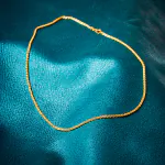 Goldkette als Zopfkette in Gelbgold 375 / 9K, 70 cm lang, 2,5 mm breit, Gewicht ca. 14.8 g.