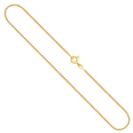 Goldkette als Schlangenkette diamantiert in Gelbgold 333 / 8K, 50 cm lang, 0,9 mm breit, Gewicht ca. 3.6 g.