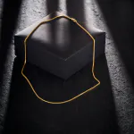 Goldkette als Bingokette in Gelbgold 375 / 9K, 36 cm lang, 1,1 mm breit, Gewicht ca. 2.5 g.