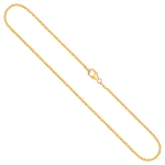 Goldkette als Venezianerkette in Gelbgold 750 / 18K, 55 cm lang, 1,2 mm breit, Gewicht ca. 6.6 g.