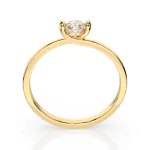 0,10 Karat Diamant Verlobungsring mit 1 Diamanten, Gelbgold 585 / 14K