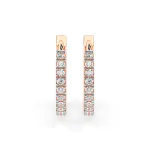 0,22 Karat Diamant Creolen, Rotgold 585 / 14 Karat