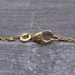 Goldkette als Ankerkette rund in Gelbgold 750 / 18K, 100 cm lang, 1,5 mm breit, Gewicht ca. 8 g.