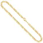 Goldkette als Dollarkette in Gelbgold 585 / 14K, 55 cm lang, 4,9 mm breit, Gewicht ca. 39.5 g.