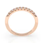 0,22 Karat Diamant Verlobungsring mit 11 Diamanten, Rotgold 585 / 14K