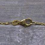 Goldkette als Ankerkette rund in Gelbgold 375 / 9K, 42 cm lang, 1,5 mm breit, Gewicht ca. 2.6 g.