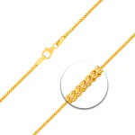 Goldkette als Bingokette in Gelbgold 585 / 14K, 70 cm lang, 1,8 mm breit, Gewicht ca. 13.6 g.