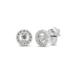 0,22 Karat Diamant Ohrstecker Weißgold in 5.5 mm