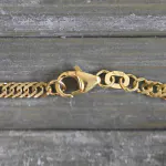Armband als Singapurkette in Bicolor Gelbgold / Weißgold 750 / 18K, 20 cm lang, 2,9 mm breit, Gewicht ca. 3.3 g.