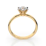 0,40 Karat Diamant Verlobungsring mit 1 Diamanten, Gelbgold 585 / 14K