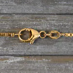 Goldkette als Venezianerkette in Gelbgold 750 / 18K, 65 cm lang, 1,4 mm breit, Gewicht ca. 11.6 g.