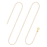 Goldkette als Ankerkette diamantiert in Gelbgold 585 / 14K, 38 cm lang, 1,2 mm breit, Gewicht ca. 1.9 g.
